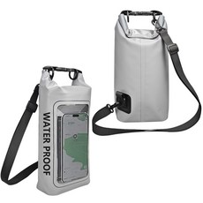 키볼 워터파크 방수가방 물놀이 방수팩 핸드폰 방수케이스 드라이백 2L, 그레이, 1개