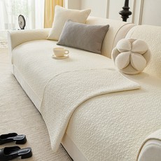 사계절 쇼파패드 순면 쇼파매트 워싱 미끄럼 방지 2-4인용 우아하고 작은 꽃송이