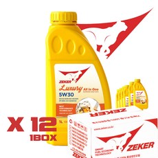 제커 럭셔리올인원 5W30 C3 DPF디젤용 1BOX 12개, 점도