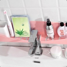 수전 걸이 욕실선반 화장실 샤워 공간활용 스테인리스, 1개, 몽땅 핑크