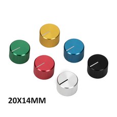 DAIERBUMP 5PCS 6.35MM 기타 효과 페달 손잡이 금속 전위차계 (세트 스크류 포함) 일렉트릭 용, 01 Green