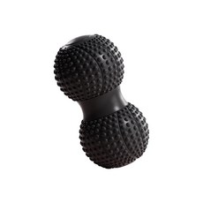 80D花生筋膜球 瑜珈按摩球 健身球 刺激球 穴位按摩球 按摩球 花生球 凸點按摩球 肌肉放鬆 肌肉舒緩, 1個, 【黑色】