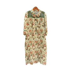 비꼴리끄 비꼴리끄크로세 배색 린넨 원피스 488261