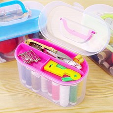 OPK 휴대용 반짇고리 바느질 세트, 1개, 1세트(색상랜덤)