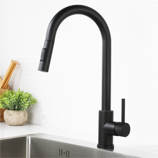 준앤코 리비앙-K 블랙 싱크대수전 스테인리스 주방수전, 리비앙-K2, 1개