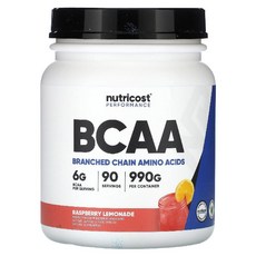뉴트리코스트 BCAA 파우더 라즈베리 레모네이드 918g 1개 1서빙 10.20g 918g 90회분 BCAA Powder, 990g