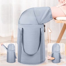 글로즈온 접이식 족욕통 휴대용 족욕기 찜질, 라이트그레이, 1개