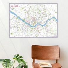 나우맵 서울 여행 지도 + 핀스티커 - 우리나라 서울시 경기도 수도권 전국 전도 (Araium)