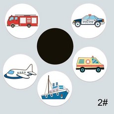 색상 변경 화장실 스티커 소변기 훈련 변기 방수, Transportation