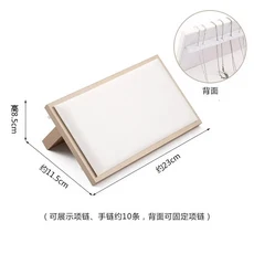 샴페인 화이트 디스플레이 케이스 목걸이 랙 하이 엔드 옥 보석 소품 카운터 크리스탈 전시 스탠드, 21 B05