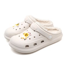 孩童人物造型刷絨涼拖鞋