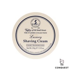 CONQUEST Taylor of Old Bond Street 聖詹姆斯刮鬍膏，經典男士刮鬍體驗，減少摩擦，呵護肌膚, 1個