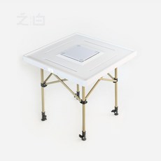 桌迷麻將桌 旅行麻將 便攜式露營麻將桌 戶外便攜式麻將 免碼牌學生宿舍麻將, 1個, 便携麻将桌露营桌(不含麻将筹码)