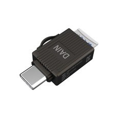 다인 C타입 OTG 카드리더기 USB 3.2 갤럭시 스마트폰 블랙박스 호환, di01, 1개