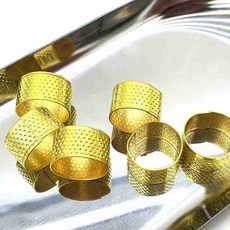 금속 핑거 골무 바느질 공예 손가락 보호 링 공예도구