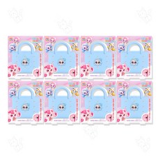 캐치티니핑 실리콘 참 미니바구니 키즈캔디, 빛나핑, 8개