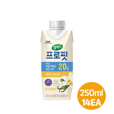 매일 셀렉스프로핏 우유단백질드링크 밀크바닐라 입/제로슈거/무배, 14개, 250ml