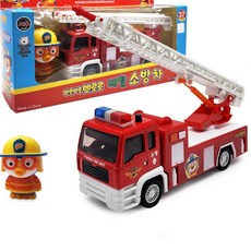 아기선물 뽀로로인형 긴사다리 소방차 교육완구 소방차놀이 멋진, 1개
