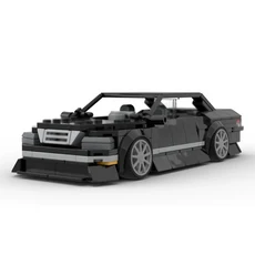 속도 하이퍼카 모델 MOC 빌딩 블록 JZX100 Mark II 스포츠 세단 모듈식 기술 선물 휴일 어린이 조립 장난감, 01 P1107 and Stickers