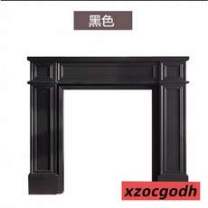 熱銷 壁爐 歐美式實木複古民宿壁爐裝飾櫃法式民宿壁爐架簡約桌婚禮攝影道具玄關桌 置物架 居傢裝飾, 90*20*100黑色
