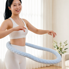 피거스 홈트 다이어트 운동기구 스프링 훌라후프, 1개, 블루, 2kg