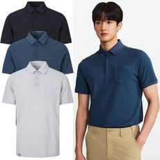 블랙야크 남성 브리디 카라 반팔티 쿨링 기능 가슴 포켓 티셔츠 1BYKTMU006