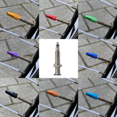 자전거브랜딩 프레스타 밸브 캡 타이어 튜브 마개 뚜껑 10종, 블랙, 1개