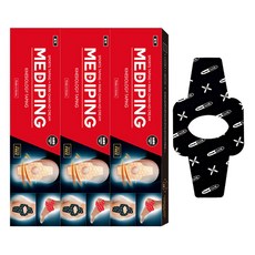 파워풀엑스 메디핑 다이아몬드타입 근육테이프 블랙, 16개입, 3개