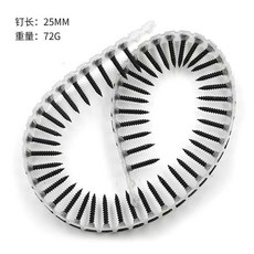 電動電鑽鏈條自動送釘槍轉換器，木工裝修輔助工具, 1個, 鏈帶螺絲槍用鏈帶釘5條