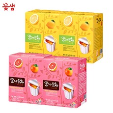 꽃샘 꿀레몬차 포션 2개 +꿀자몽차 포션 2개 (60개입), 450g, 1개