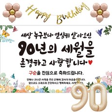 이벤트홀릭 구순 현수막 파티용품세트 잔치, 기본세트