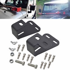 지프 랭글러 CJ(1994-1986) / YJ(1987-1995) / TJ(1997-2006)와 호환되는 XJMOTO 잭 마운트 후드 브래킷, 엑스제이모토 잭 마운트 후드 브래킷 지프 랭글러 CJ