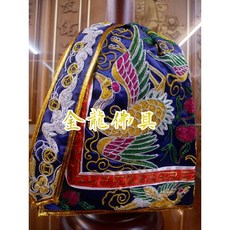 金龍佛具 高級平繡鶴衣/土地公衣 適用8寸8 1尺3 1尺6, 1個