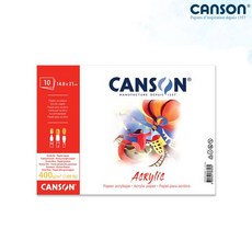 Canson 캔손 아크릴 전용지 낱장팩 400g 14.8x21cm 10매/A5낱장팩/아크릴용지, CA801-504-A5_1개, 상세설명 참조, CA801-504-A5_1개