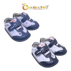【恰恰兔】台灣手工製經典寶寶學步鞋【23124星球藏青/星球藍】真皮鞋墊吸汗學步鞋