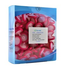주사기 필터 소수성 PTFE 멤브레인 디스크 직경 25mm 마이크론 기공 크기 0.22um 100팩, 주사기 필터 소수성 PTFE 멤브레인 디스크 직경 25