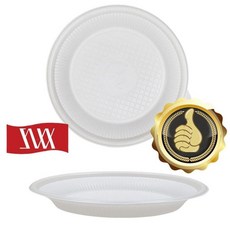 삼아 전자렌지 종이접시 일회용 종이접시 GD 20cm 10매, 택> 1