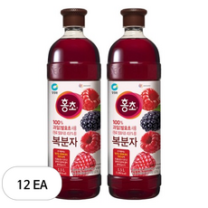 청정원 홍초 복분자, 1.5L, 12개