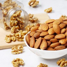 구운아몬드1kg + 호두 1/4태1kg, 1kg