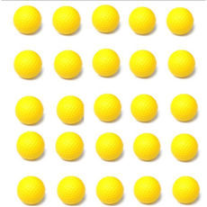 쿠몽 연습용 골프공 실내용 스폰지 25개입, 25개, 노랑