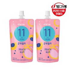 빙그레 곤약젤리 복숭아, 130g, 30개