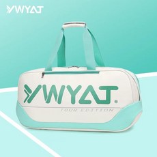 羽球袋 羽球包 3支裝 大容量 防潑水 雙肩手提羽球拍袋, c998白水藍色【帶隔熱層】, 1個