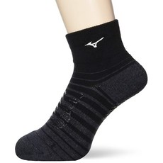 MIZUNO 미즈노 바이오기어 소닉 숏 양말 V2MX0111 블랙 23.0-25.0cm, 23.0-25.0 cm, 검정
