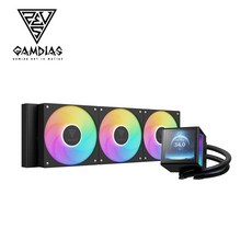 小白的生活工場*GAMDIAS CHIONE P5-360 一體化水冷/可旋轉磁吸式LCD螢幕/五年保固(黑/白 二色), 1個, CHIONE P5-360 黑(缺貨中)