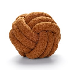 부드러운 매듭 베개 쿠션 장식 JAF012 소파 베개 수제 베개 던지기 매듭 침대, 35x35cm, Caramel