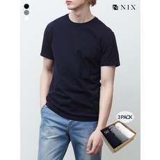 국내매장판 NIX남라운드반팔 컬러 3팩 티셔츠FNARCTA101P 125966 닉스