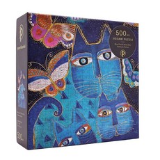 해외 Paperblanks | Blue Cats & Butterflies 환상적인 고양이 직소 퍼즐 500피스 미국매장정품+ 1731295, 해외 Paperblanks | Blue Cats & B
