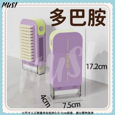 MUSI多功能洗衣刷 內置肥皂盒 滾輪起泡 柔軟刷毛 衣物清潔刷, 1個, 肥皂洗衣刷-多巴胺