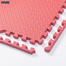 DFMEI 家用拼接地墊嬰兒寶寶爬爬墊兒童爬行泡沫墊防摔地板臥室加厚墊子, 紅色