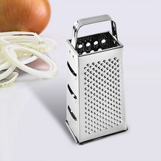 스테인리스 스틸 치즈 그레이터 채소 과일 4면 다용도 샐러드